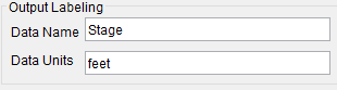 Figure 4. Output Labeling Options.