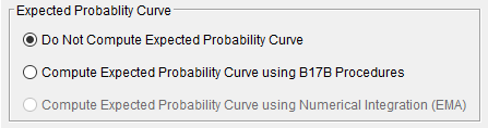 Figure 3. Expected Probability Curve Options.