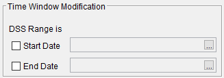 Figure 8. Time Window Modification