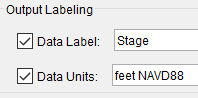 Figure 3. Output Labeling Options.