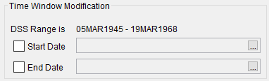 Figure 8. Time Window Modification Options.