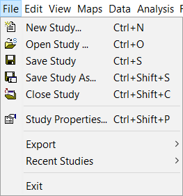 Figure 2. File Menu