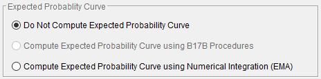 Figure 4. Expected Probability Curve Options