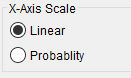 Figure 3. X-Axis Scale Options.