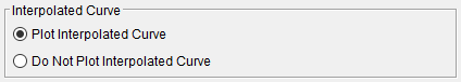 Figure 10. Interpolated Curve Plotting Options. Figure 10. Interpolated Curve Plotting Options.