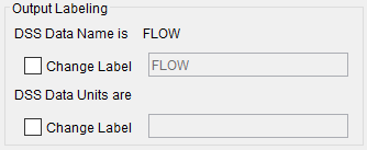 Figure 2. Output Labeling Options.