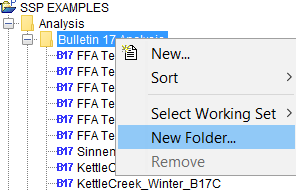 Figure 9. Create New Folder Selection