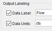 Figure 3. Output Labeling Options.