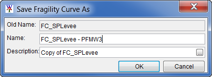 Save Fragility Curve As Dialog Box