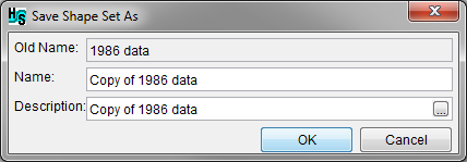 Save Shape Set As dialog box.