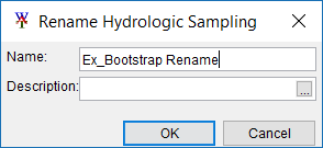 Rename Hydrologic Sampling dialog box.