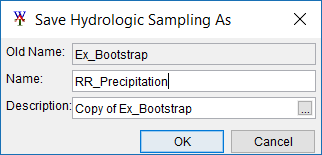 Save Hydrologic Sampling As Dialog Box