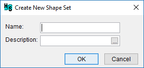 Create New Shape Set dialog box.