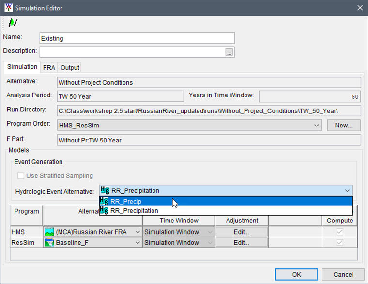 Simulation Editor - Simulation Tab Simulation Editor - Simulation Tab