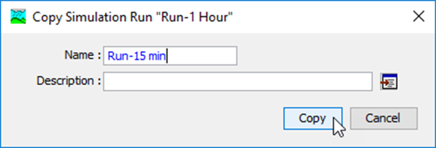 HEC-HMS - Copy Simulation Run Dialog Box HEC-HMS - Copy Simulation Run Dialog Box