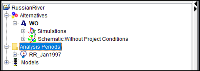 HEC-WAT Main Window - RussianRiver Study - Study Tree HEC-WAT Main Window - RussianRiver Study - Study Tree