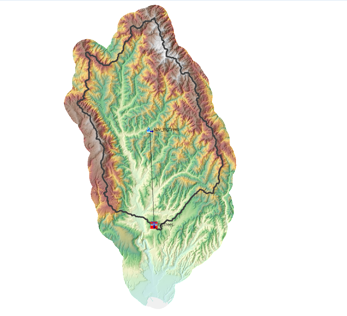 HEC-HMS model delineation of the San Lorenzo watershed HEC-HMS model delineation of the San Lorenzo watershed