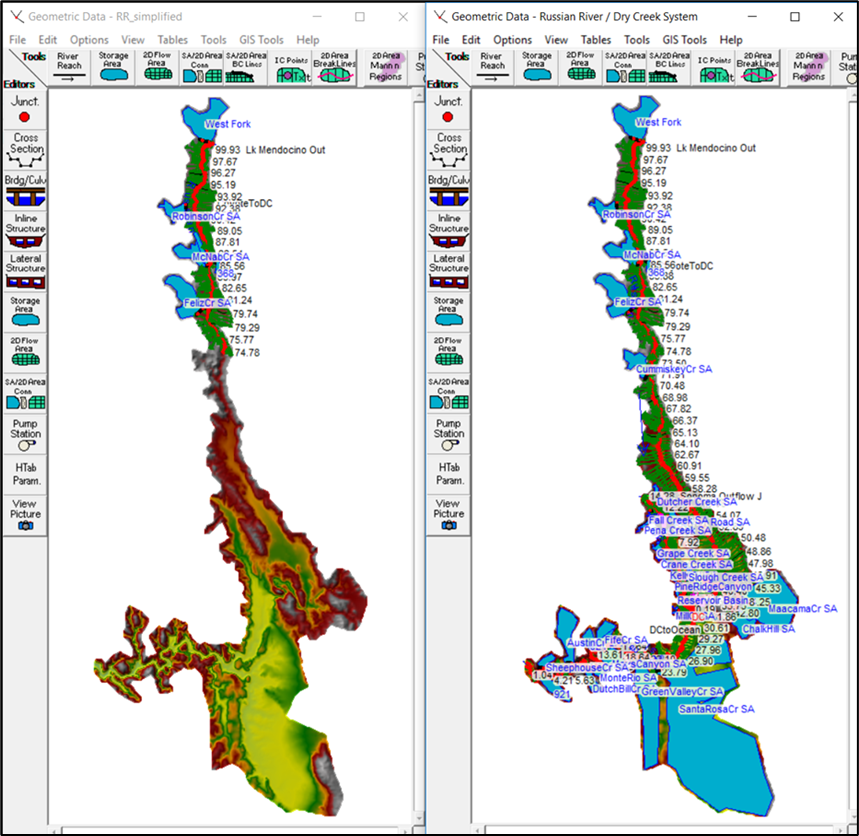 HEC-RAS Modeling Domain Comparison.
