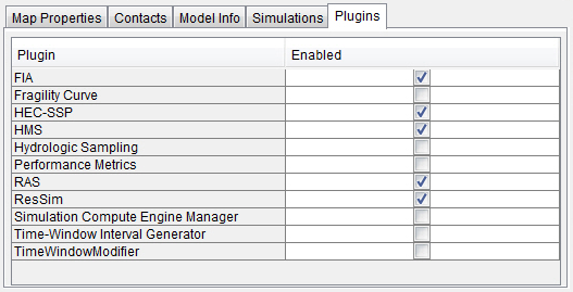 Study Details dialog box, Plugins tab. Study Details dialog box, Plugins tab.
