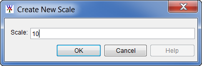 Create New Scale dialog box.