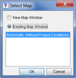 Select Map dialog box