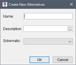 Create New Alternatives dialog box