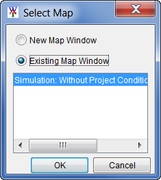 Select Map dialog box. Select Map dialog box.