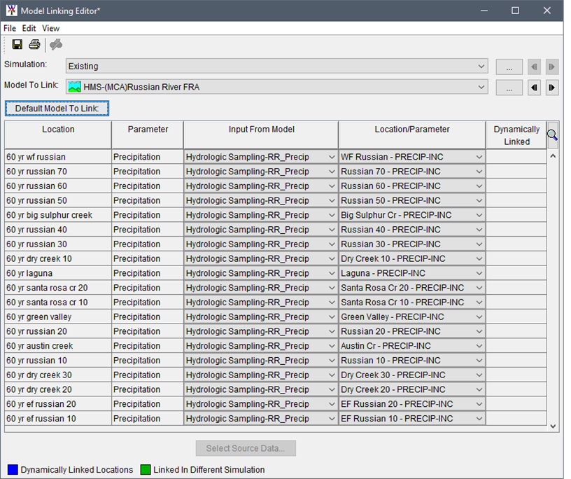 Default Model to Link Selected - Updated Model Linking Editor