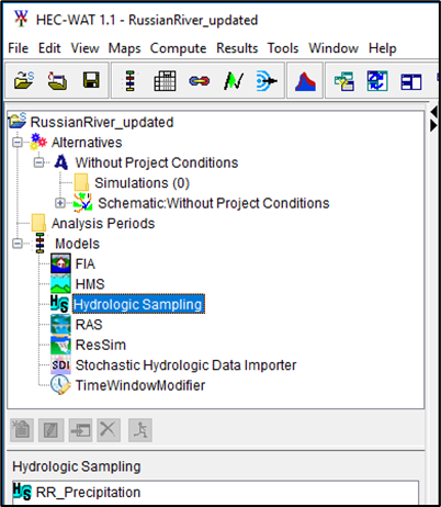 Model Selected in the Study Tree - View Model Alternative in the Content Pane