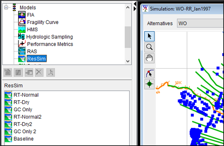 HEC-WAT - Study Tree Models Tree Selection - Content Pane View