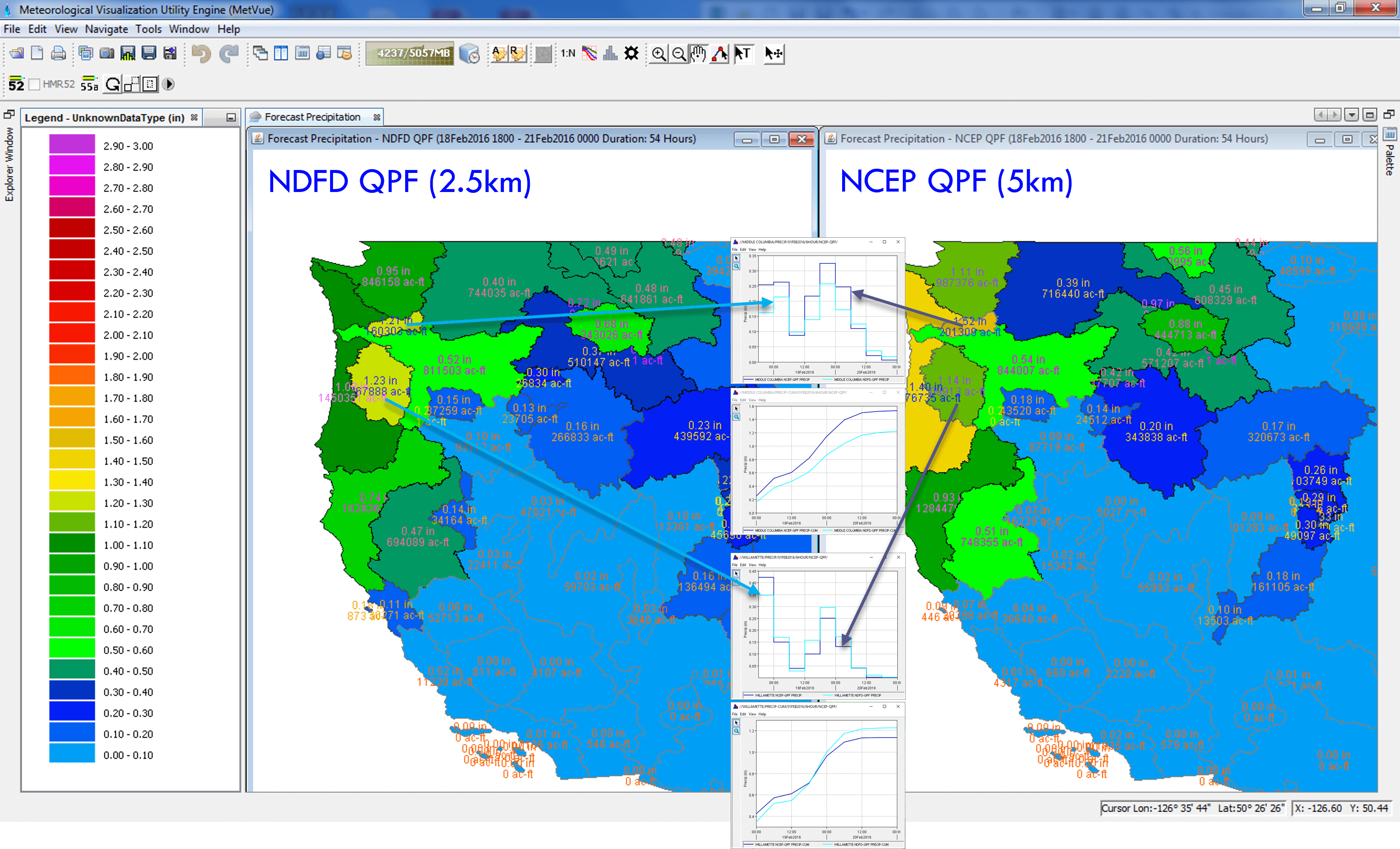 The Hydrologic Engineering Center’s (HEC) Meteorological Visualization Utility Engine (MetVue) is designed to help with the processing, visualization, manipulation, and analysis of meteorological Data.