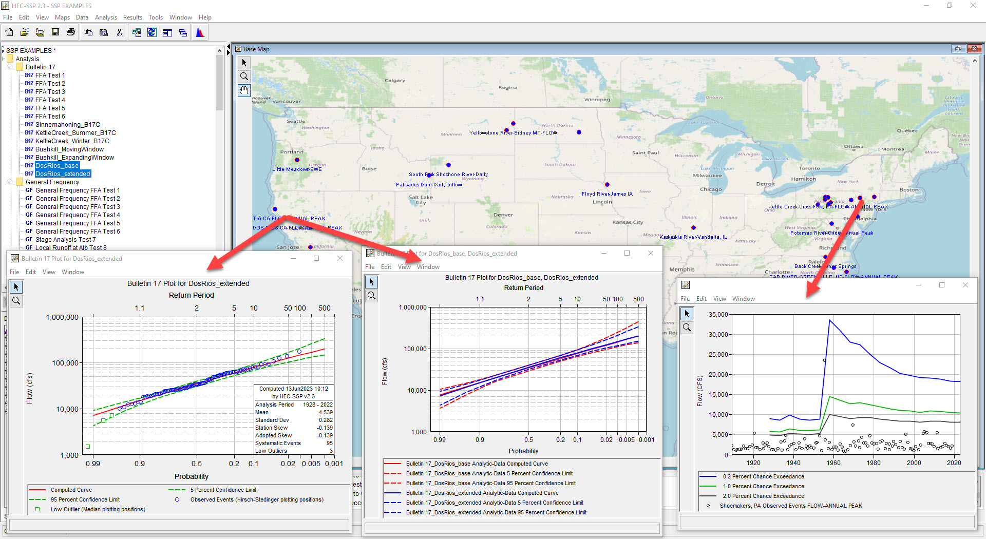 The Statistical Software Package (HEC-SSP) allows users to perform statistical analyses of hydrologic data. The current version of HEC-SSP can perform flow frequency analyses using Bulletin 17C procedures (England, et al., 2019) in addition to many other types of analyses.