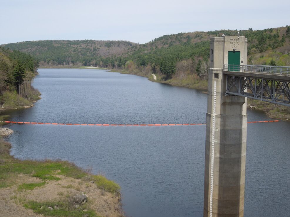 Otter Brook Dam, near Keene, New Hampshire, is part of a network of flood risk management dams on tributaries of the Connecticut River. Otter Brook and Surry Mountain Dams are operated in conjunction to manage flood risk for the city of Keene and downstream areas along the Ashuelot River and the Connecticut River mainstem.